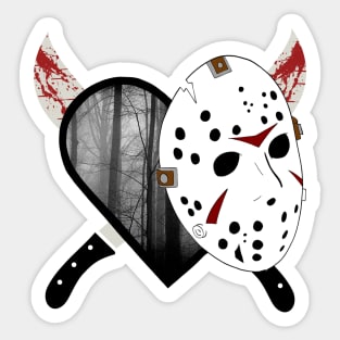 Love Horror - Jason Voorhees - Friday the 13th Sticker